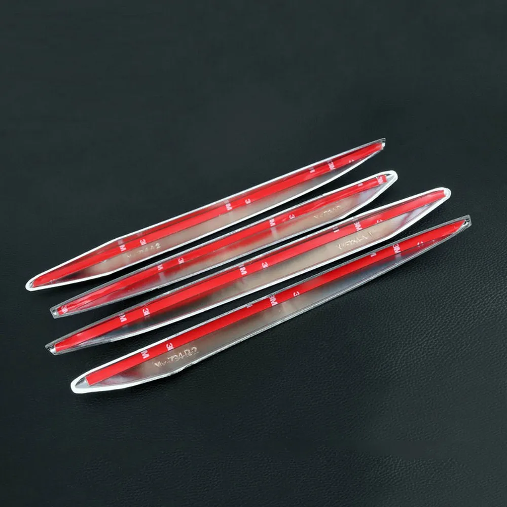 

4pcs Front Fog Lamp Cover Trim Cover ABS Chrome Exterior Lamp Cover Decoration Sticker For Mercedes Benz E Class W213 E200