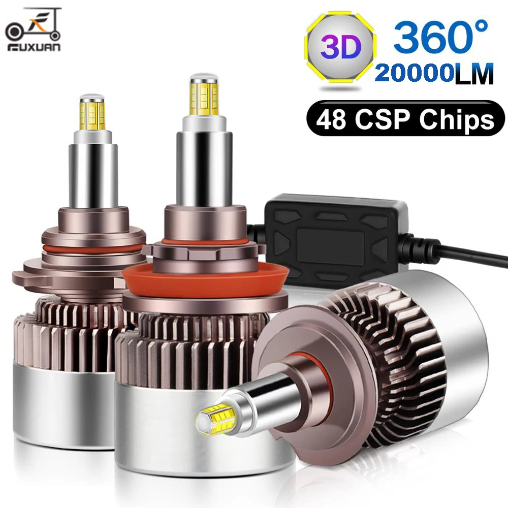 2 шт. Автомобильные светодиодные лампы H1 H7 H8 H11 160 HB3 9005 HB4 9006 HIR2|Передние LED-фары для