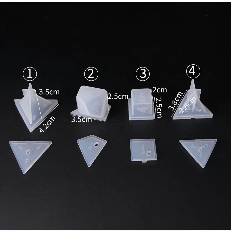 19 шт. полимерные формы для кубиков инструменты геймеров форма филе мультиspec