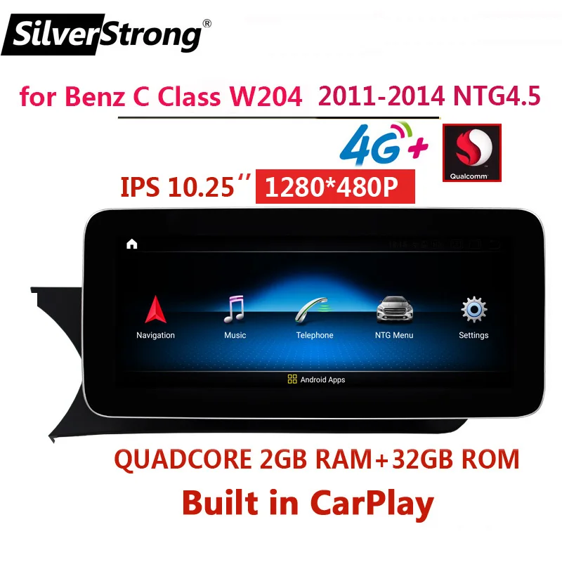 

Автомобильный DVD GPS навигатор стерео для Mercedes-Benz C-Class W204/ C204/S204 2011-2014 NTG 4,5 радио Benz W204 Android Carplay BT