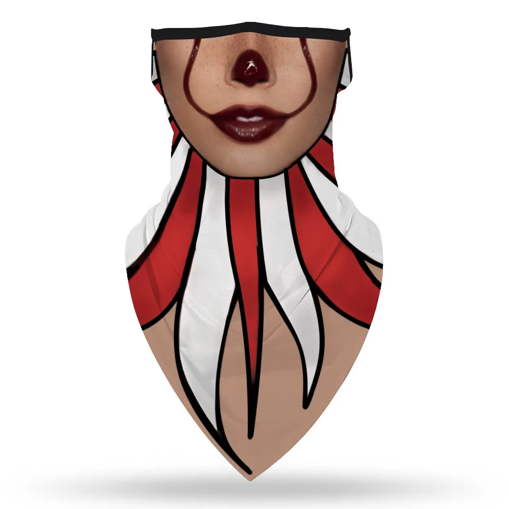 Женская Балаклава на Хэллоуин Бабочка вампир ужас маска для лица шейный платок