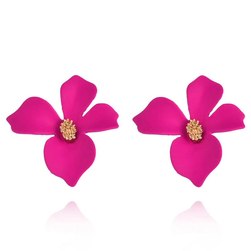 

New Design Sweet weddings Jewelry Earring Flower Statement Earrings Trendy Pendant Earrings for Girls Gift