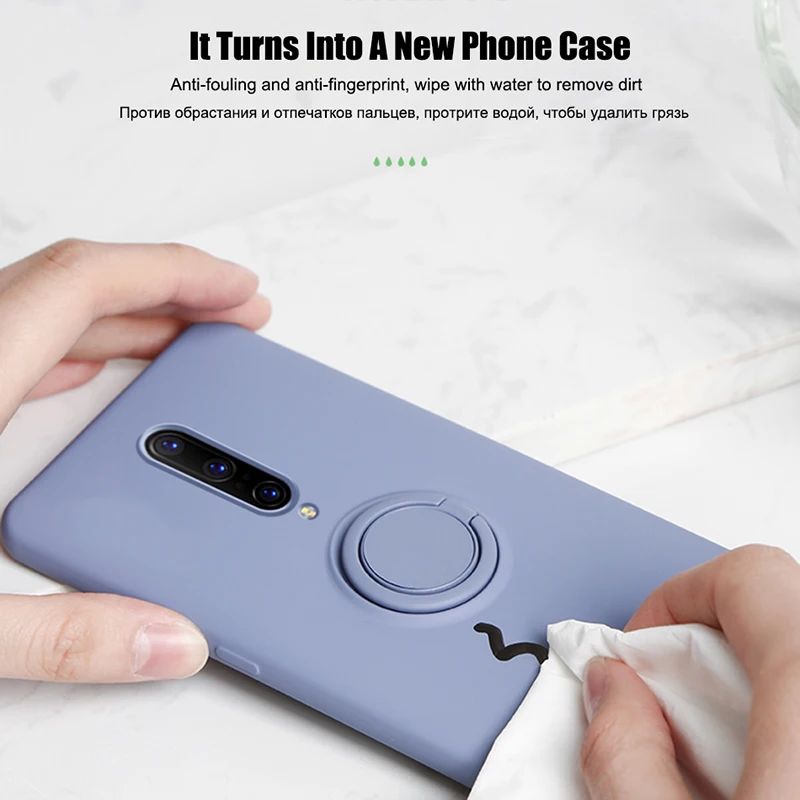 Оригинальный жидкий силиконовый чехол для телефона s Oneplus 7 Pro Роскошный с