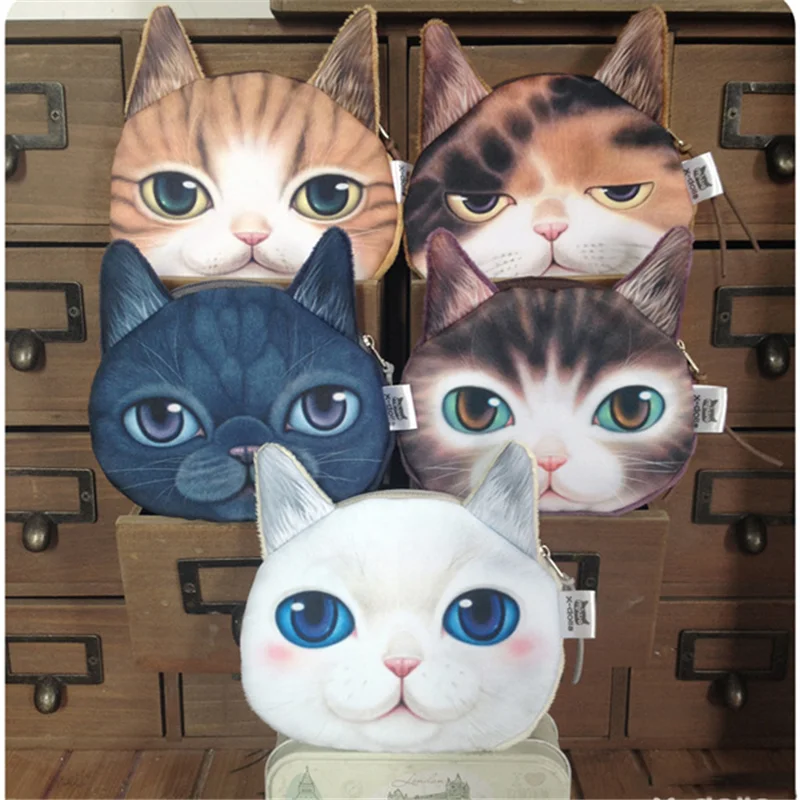 

3D кошелек для девочек, Детский кошелек на молнии, Детский кошелек