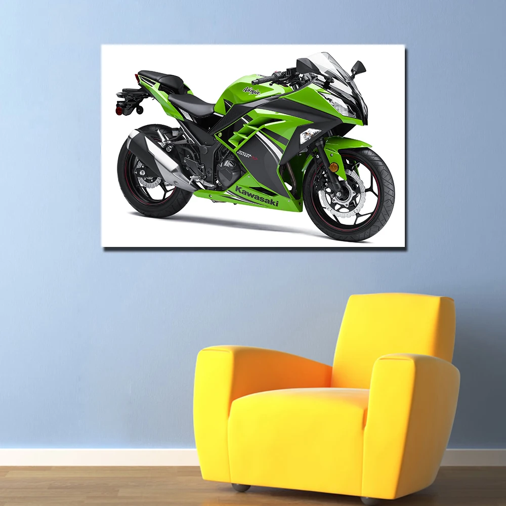 Kawasaki Ninja 300 Специальный выпуск Северная Америка мотоцикл картина настенный