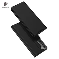 for samsung galaxy s21 plus 5g case dux ducis magnetic stand flip pu wallet leather case for s21 plus 5g cover with card slot