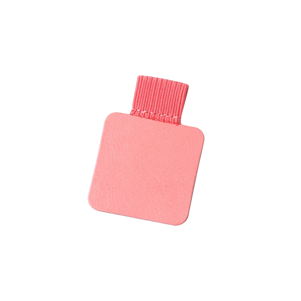 Pink 1 шт., 25 стилей, самоклеющиеся кожаные ручки, зажим, карандаш, эластичная петля для ноутбуков, журналов, клипбордов, держатель для ручек, эластичная петля - Цвет: Pink