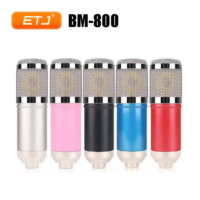 Профессиональный конденсаторный звукозаписывающий микрофон BM800 амортизирующее