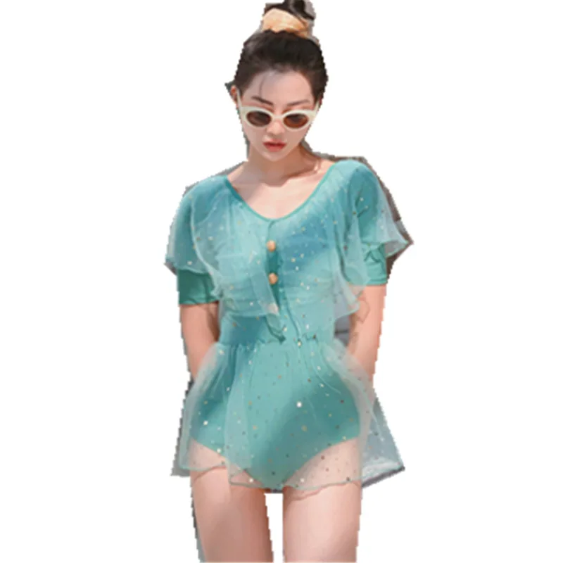 

One Piece Women Swimsuit Whole Swimwear Bathing Suit Bikini Female Sexy Swim2021 Summer Sanya Print Polyester Sierra Surfer Plus