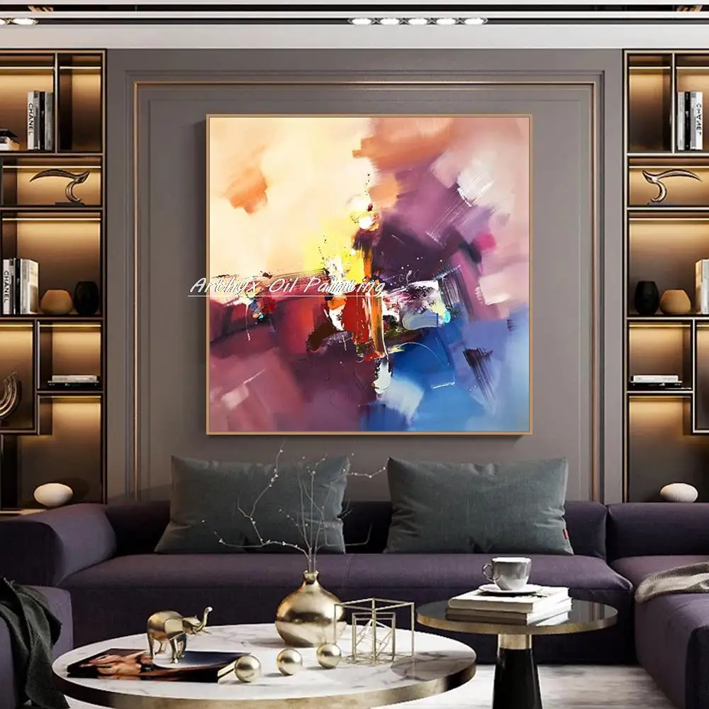 Arthyx Ручная роспись Современная абстрактная картина маслом на холсте большие Szie
