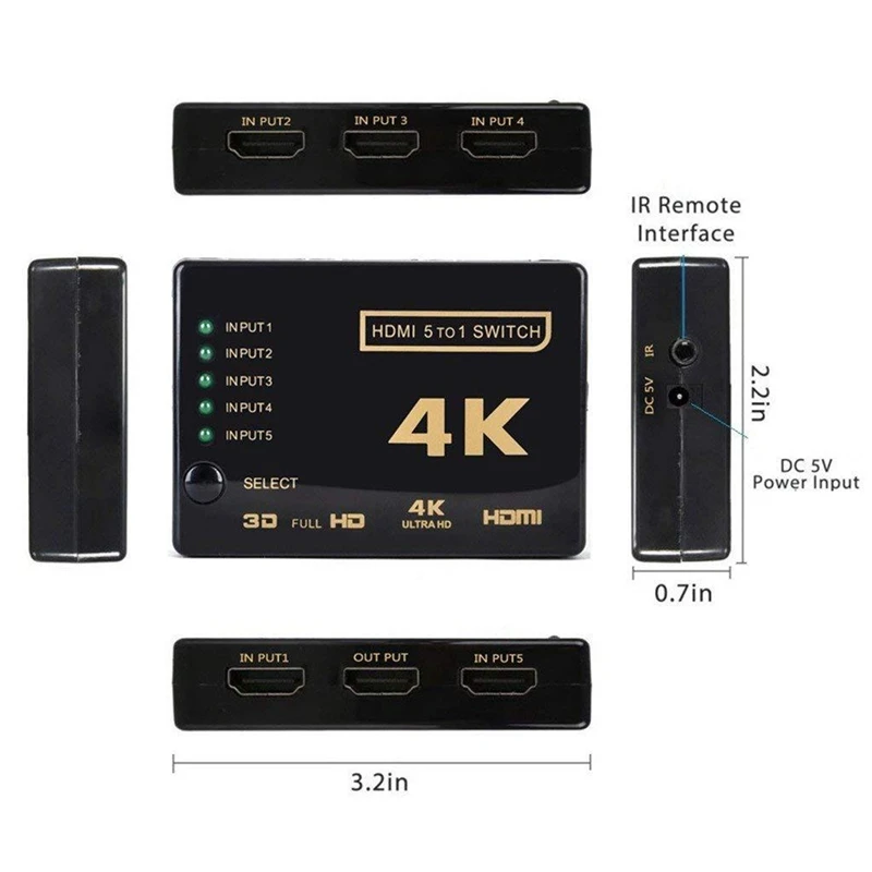 - HDMI 4K 5    HDMI     -    HD  DVD