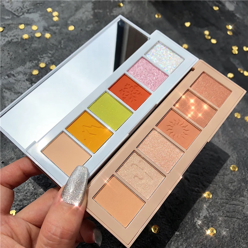 

Shimmer Matte Eyeshadow Palette 6 Color Glitter Shiny Metallic Eye Shadow Pallete Pigmented Maquillage Makeup Palette Cosmetic