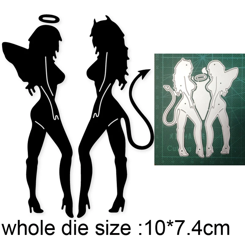Новинка 2021 металлические штампы для пар пикантные с кошками девочек