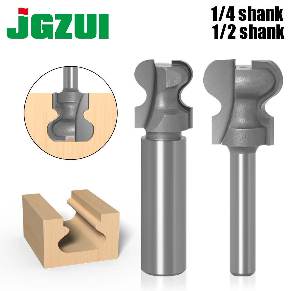 

1/2" Shank1/4 shank double finger Bits for Wood Industrial Grade Double Finger Bit Woodworking Tools Wood Milling Cutter End