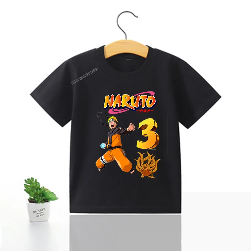 Детская футболка с рисунком Наруто 3D цифровая печать на возраст 1-10 лет | одежда и