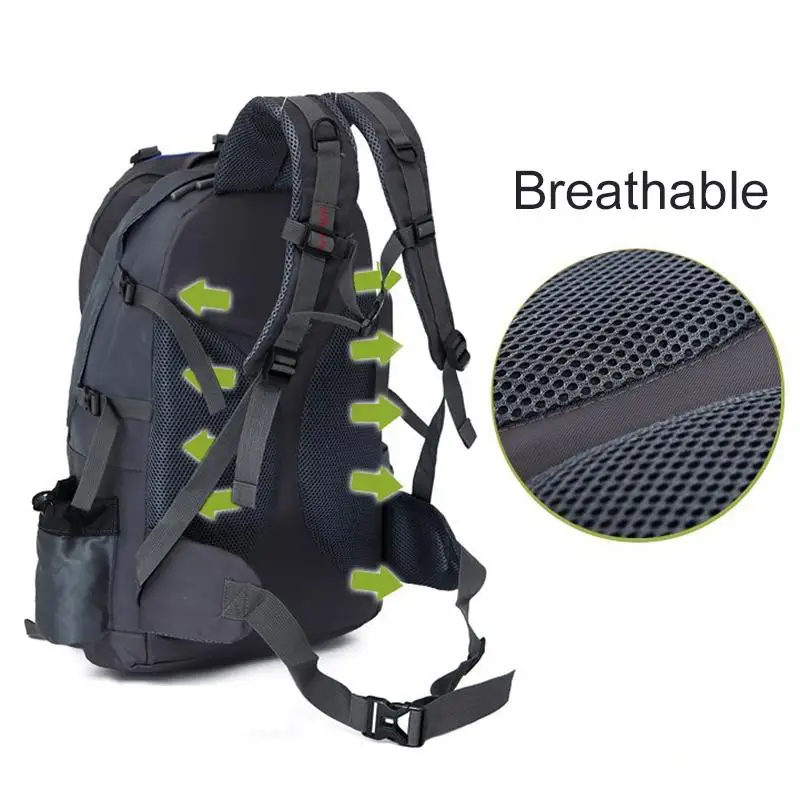 50L водонепроницаемый рюкзак для альпинизма мужчин и женщин нейлон большой