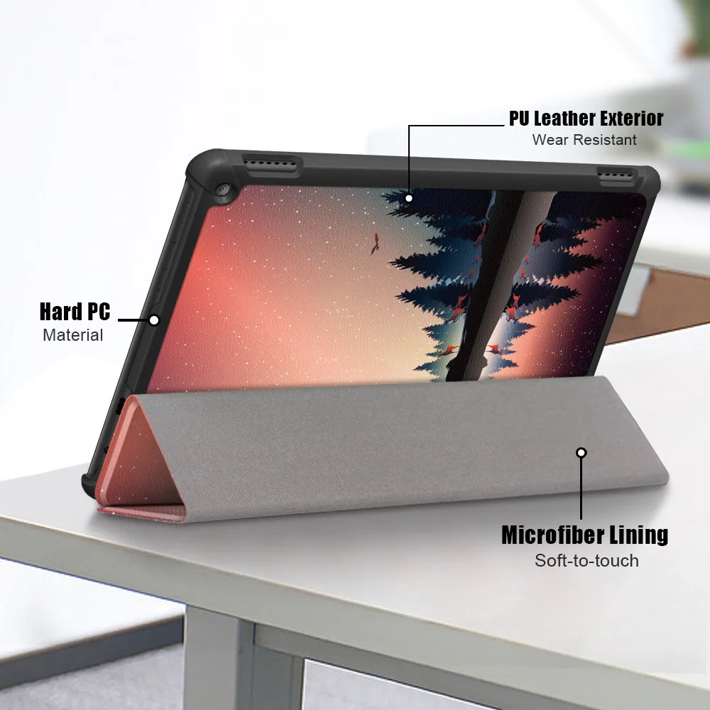 Чехол для Fire HD10 2021 чехол планшета HD 10 Plus 11 го поколения тонкий магнитный складной