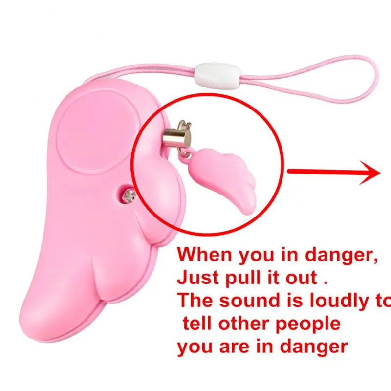 

6cm X 3cm Anti-wolf Personal Alarm Pink Portable 90 DB Alarm Mini Loud Self Defense Emergency Alarm Personal Protection