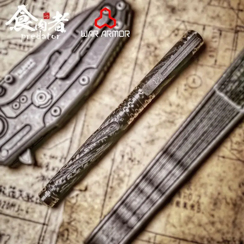 Тактическая Ручка CARSON Carson Swirl II из углеродного волокна и титанового сплава ручка