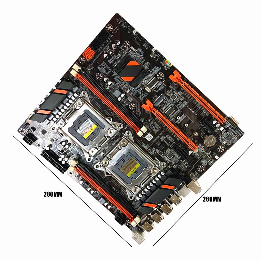

X79 Dual CPU Desktop PC Motherboard LGA 2011 16 USB Ports DDR3 SATA PCIE X16 PUBG Gaming Mainboard