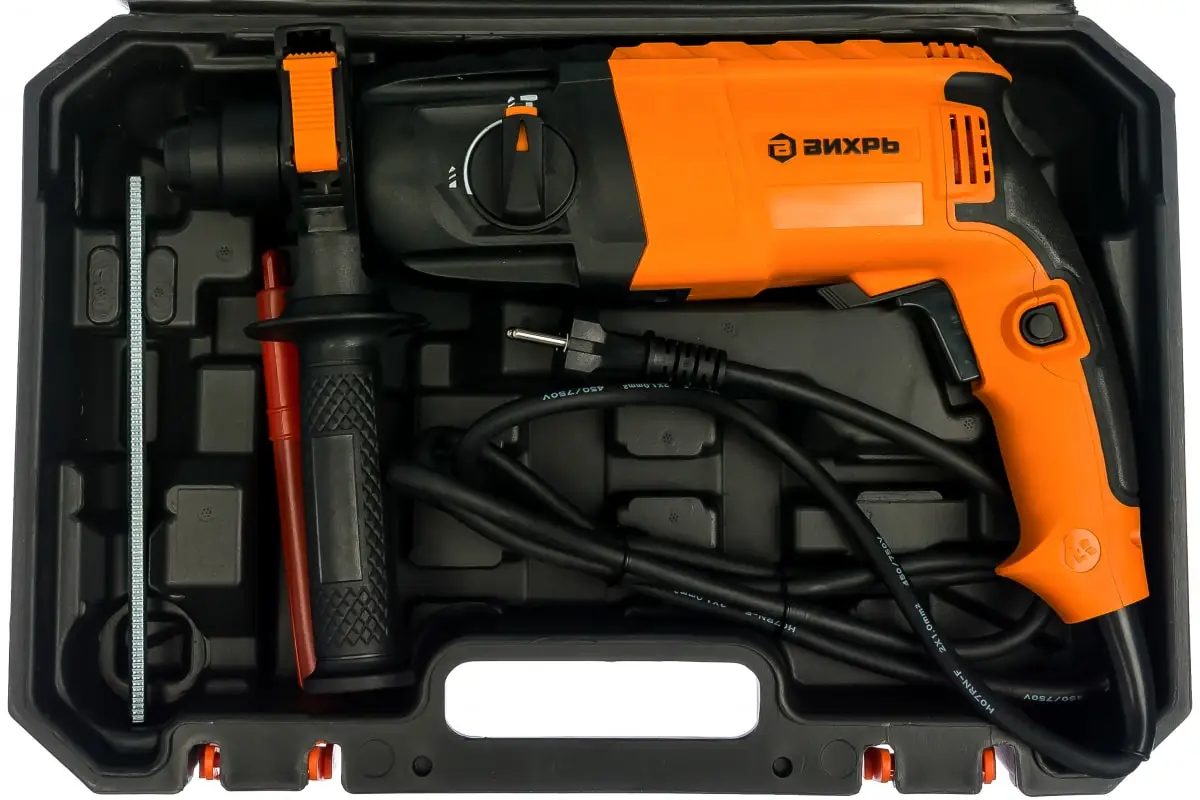Вихрел роторного молотка P-650K SDS-PLUS 650 Вт 2,6 J 1000 об / мин 3900 об / мин 2,3 кг корпуса 650 Вт Перфораторы Ремонт строительство ремонт дома и садовые инструменты Электрические инструменты Техника электроники; PErFoRATOR -wiхrh; Петратор; ... ...