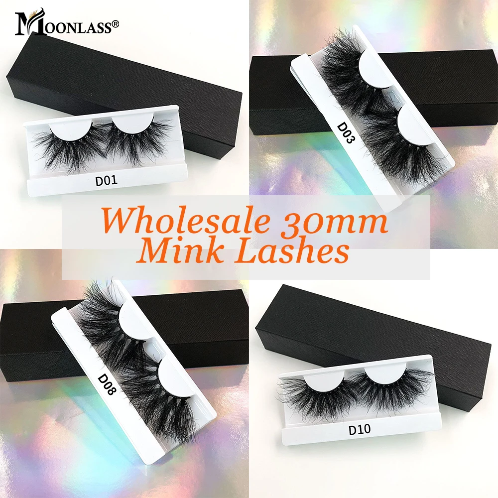 

Dramatic Long 30MM Mink Lashes Fluffy 5D/8D False Eyelashes Box Package Makeup Tools Bulk Items Wholesale Lots Vendor Beauty