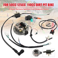 wiring harness ignition coil magneto stator for 50 70 125cc 110 dirt pit bike motorcycle ignition system ignition coil parts