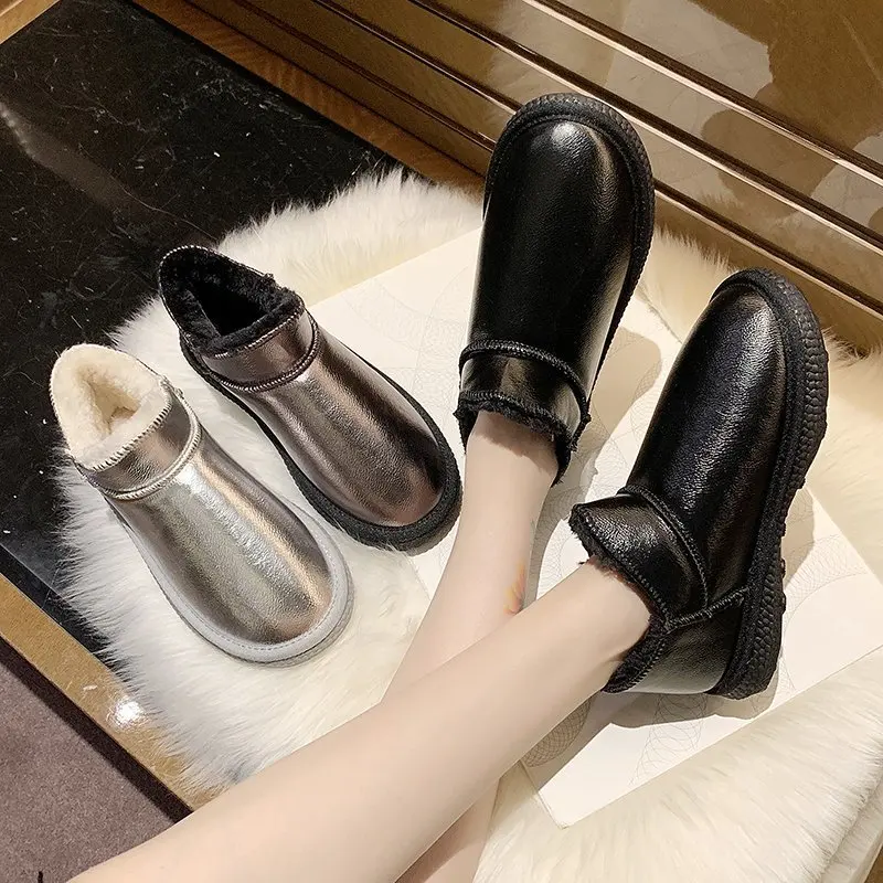 

Lcxmnd cotton shoes casual shoes 2020 winter lovers Plush warm snow boots cold adhesive men's and women's shoes