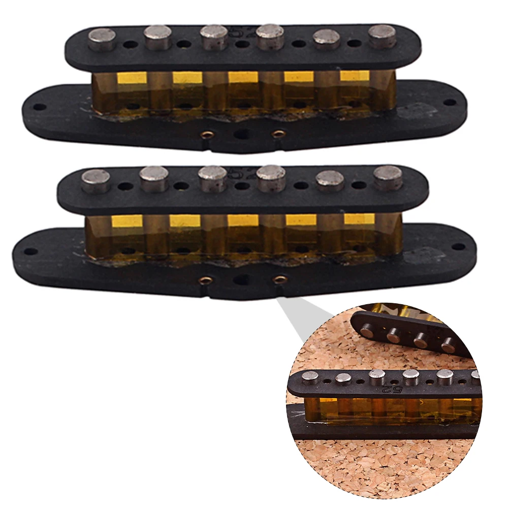 

2pcs Pickup Bobbin Durable Sturdy Prime Premium Bobbin Cover for Instrument Guitar Bass