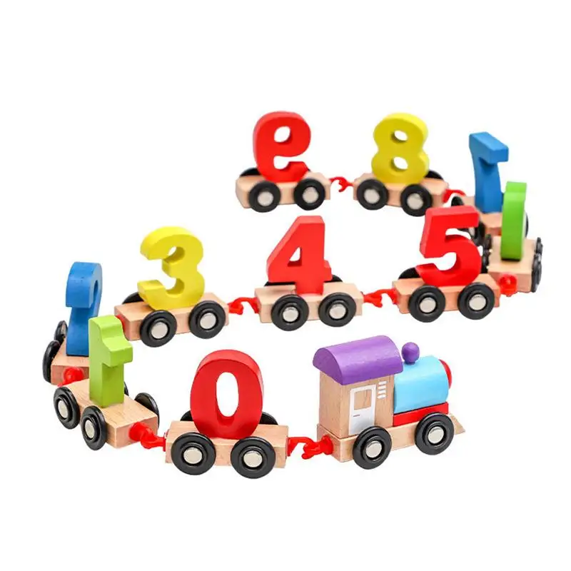 

1 Set Practical Durable Lightweight Kids Toy Number Train Toy for Friends Kids Children