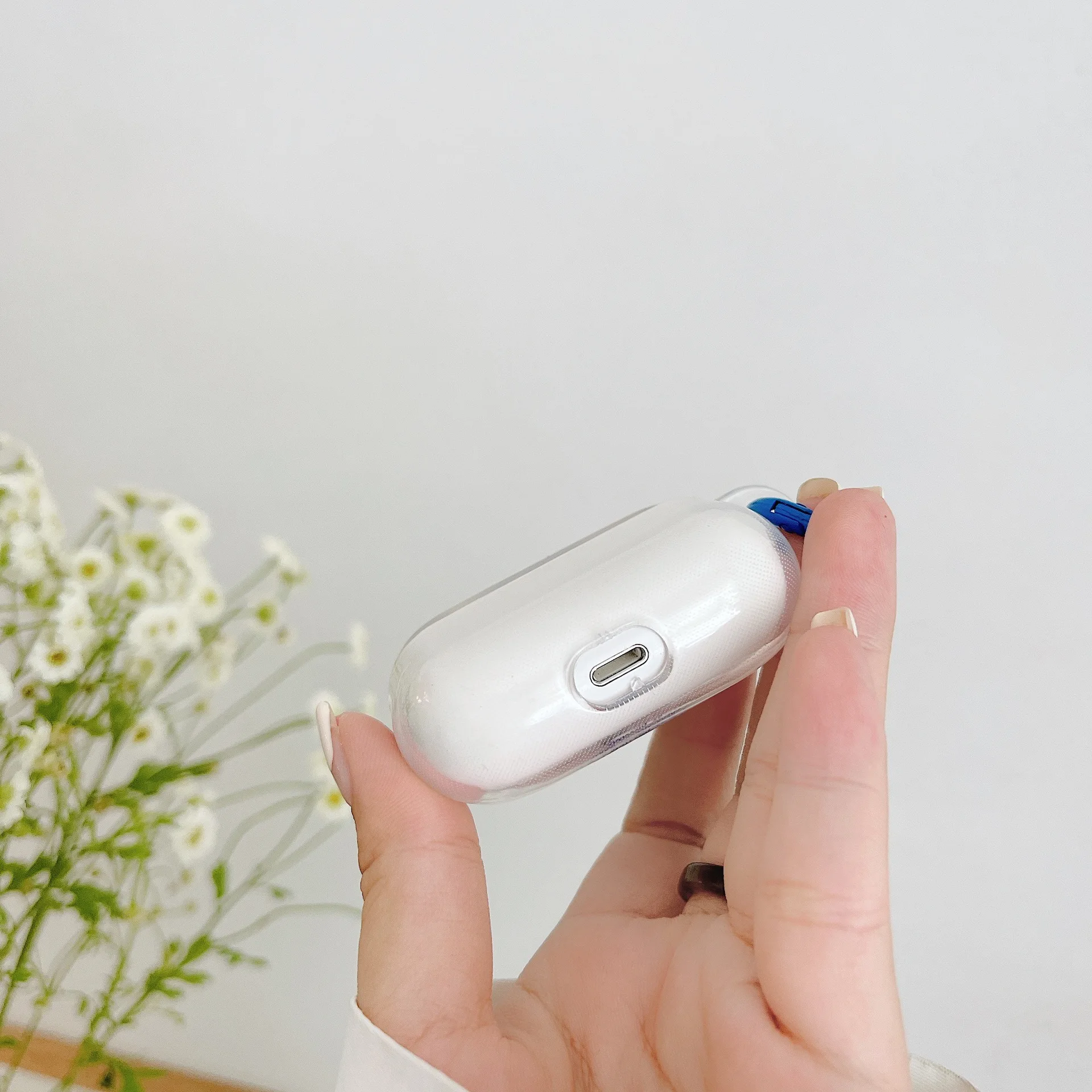 

Transparent headphones for AirPods apple creative female silica gel protective sleeve 1/2 / Pro soft shell