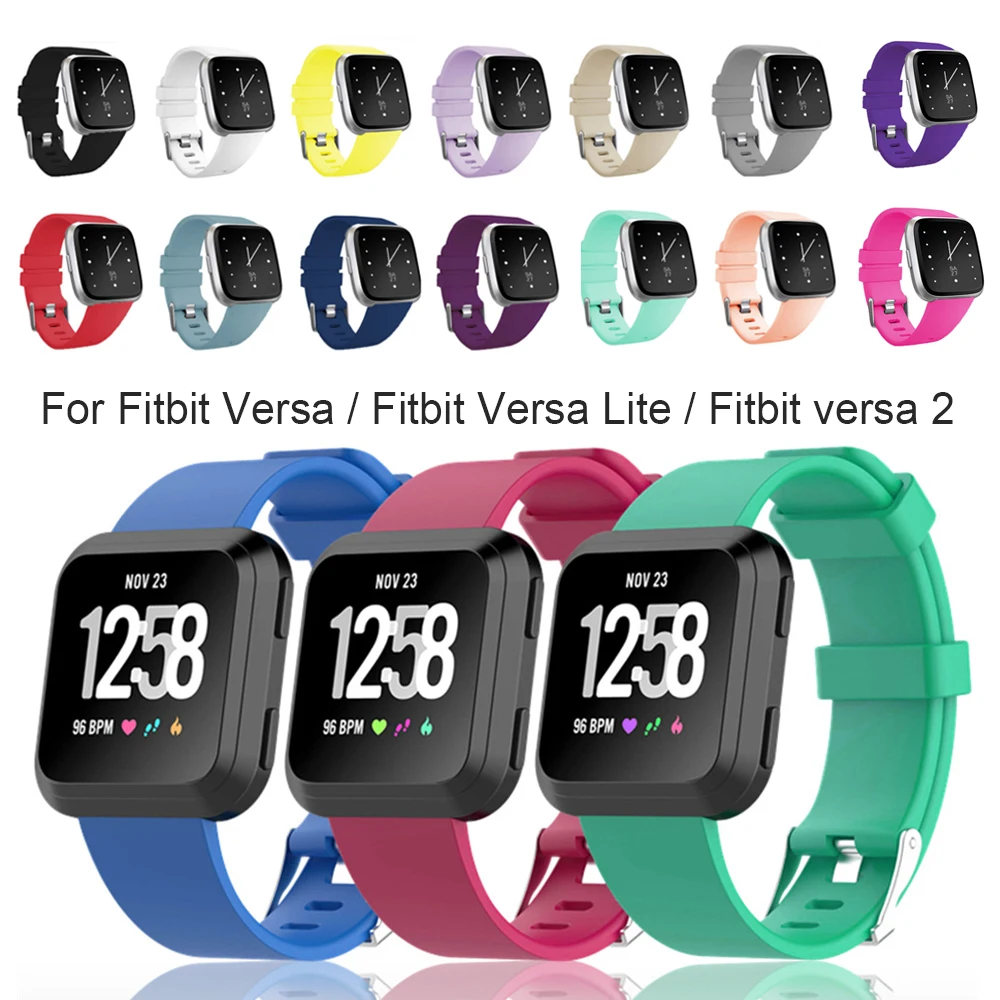 Классический мягкий ремешок для часов Fitbit Versa спортивные браслеты сменный