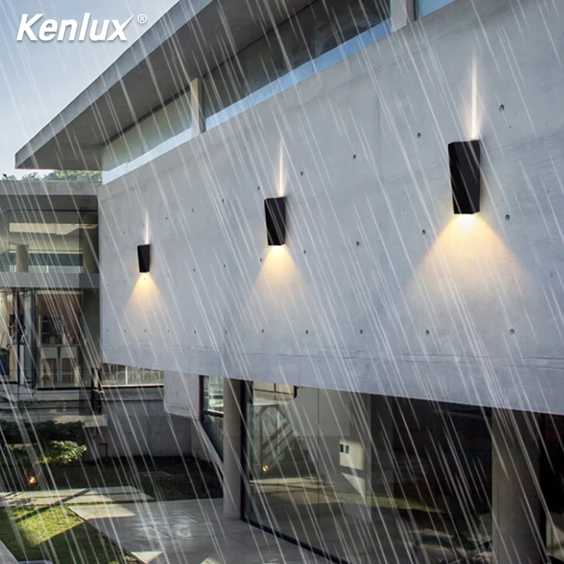 Kenlux 6 Вт светодиодный настенный светильник алюминиевый наружный внутренний Ip65