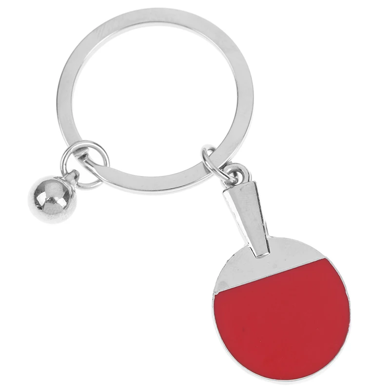 

1pc Mini Alloy Keychain Sport Ping Pong Table Tennis Ball Badminton Bowling Ball Key Chain Keyring Key Ring Souvenir Gift