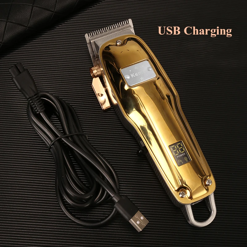 Машинка для стрижки волос Kemei 0 мм профессиональный электрический триммер с ЖК