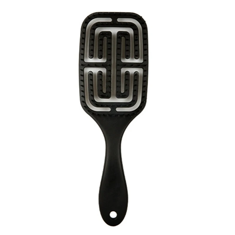 

2021 New Paddle Hair Brushes Hollow Out Wet Dry Detangling Comb Scalp Massage