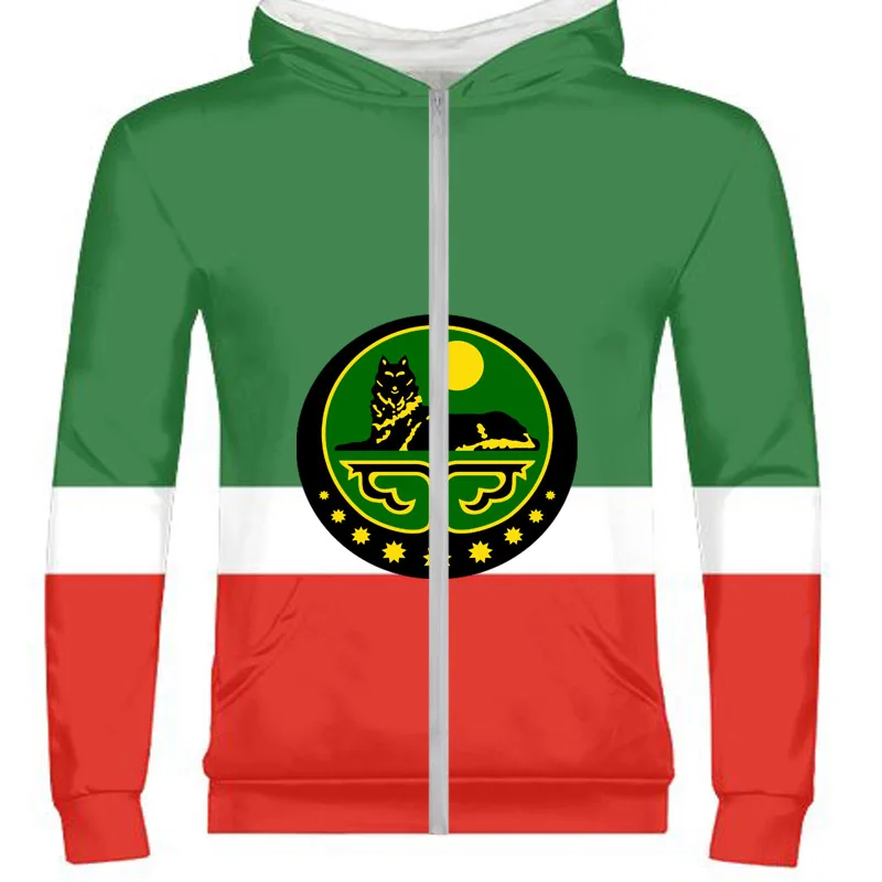 

CHECHNYA male custom made name photo Grozny zipper sweatshirt flag word Russian Russia Rossiya Argun Gudermes boy casual clothes