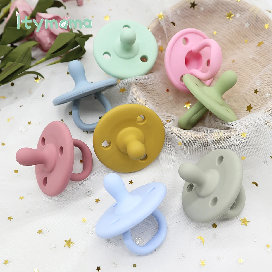 

1PCS Baby Silicone Pacifier Infants Chew Toys Soft Baby Care Nipple Dummy Pacifier Nursing Accessories Baby Silicone Teether
