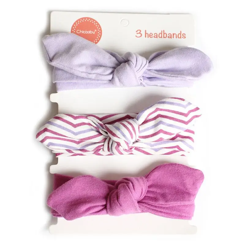 

Baby Girls Soft Cotton Headbands Bow Knotted Hairband Headwrap Elastic Solid and Printed Color Bow Turban Hair Hoops