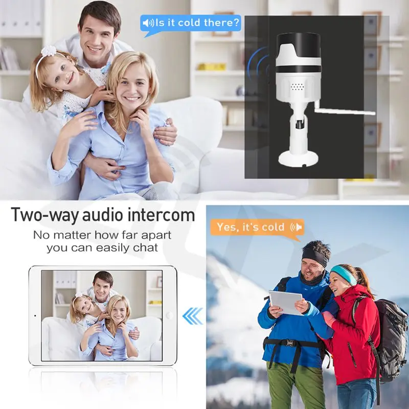 Водонепроницаемая наружная Wi Fi ip камера IP66 3 Мп с автоматическим отслеживанием