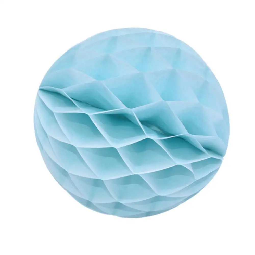 Light Blue 2 шт декоративные бумажные вафельные шары фестиваль фонарь Круглый Китайский бумажный фонарь Висячие шары для украшения для вечеринки, дня рождения - Цвет: Light Blue