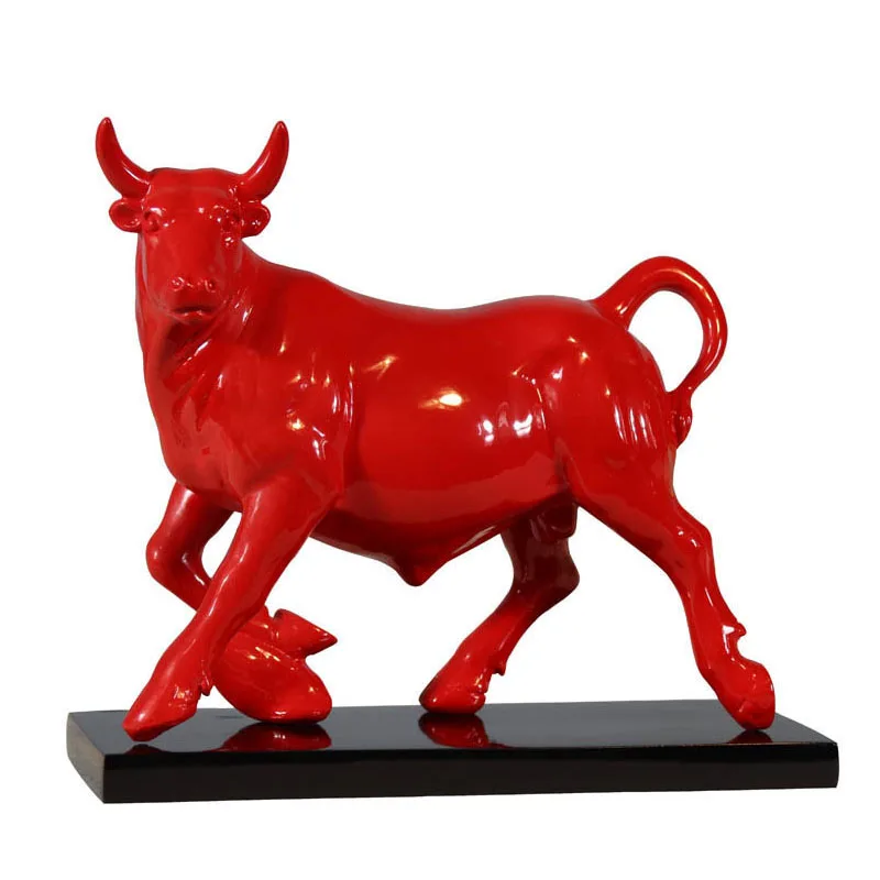 

Скандинавская скульптура в виде лягушек быка, аксессуары для украшения дома, Современная Художественная полимерная статуя, декор для комна...