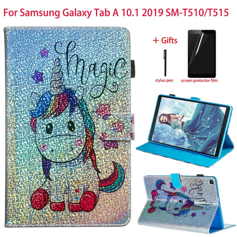 Для Samsung Galaxy Tab A 10 1 2019 SM T510 T515 Чехол подставка планшет PU кожаный чехол для дюймов +