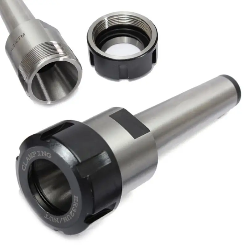 

9pcs ER25 Spring Collets Set 2/4/6/8/10/12mm + 1pcs MT3 M12 ER25 Collet Chuck Morse Taper Holder Dropshiping