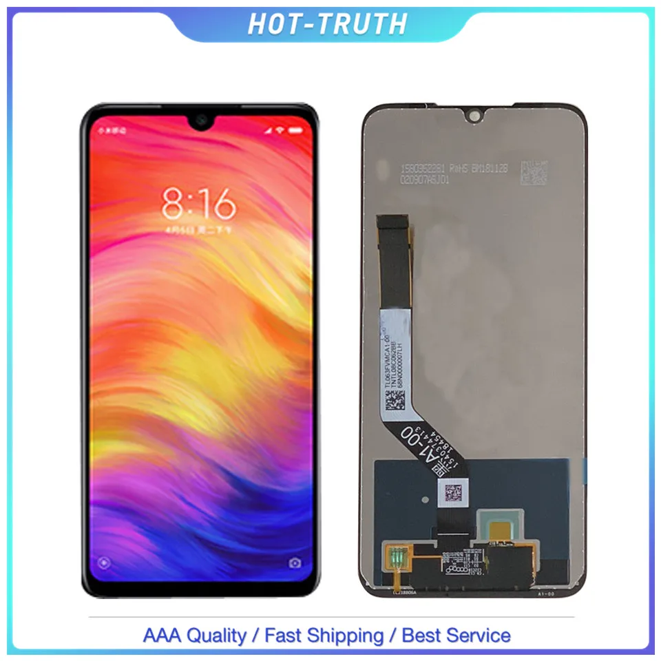 Высококачественный ЖК-дисплей для Xiaomi Redmi Note 7, сменный ЖК-экран для Redmi Note7 Pro, сенсорный ЖК-экран M1901F7G+ рамка