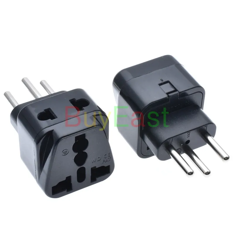 1 шт. универсальный для Швейцарии Заземленный дорожный адаптер 2 полосная
