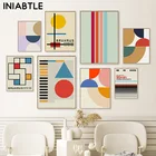 Абстрактные геометрические узоры линия настенная живопись холст скандинавские плакаты принты скандинавские настенные картинки для гостиной домашний декор