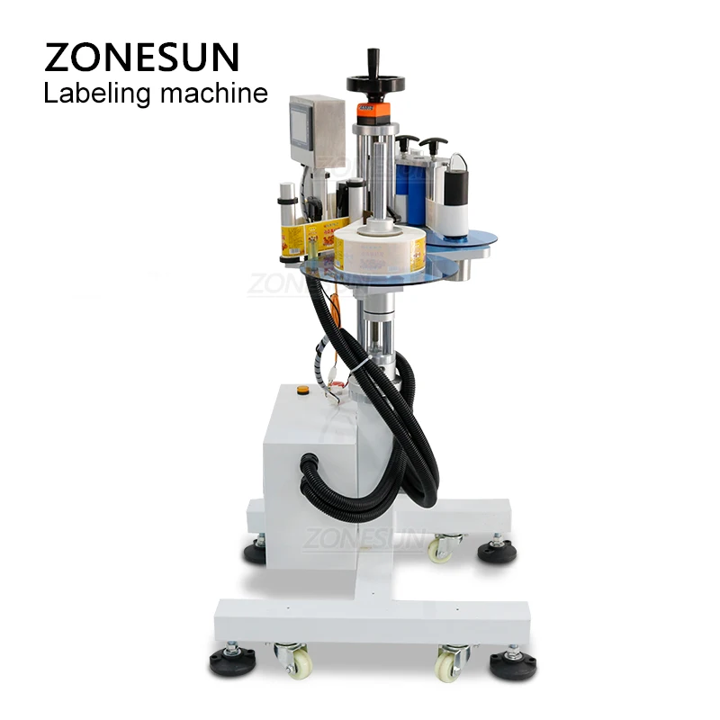 ZONESUN XL T852 маркировочный автомат бутылки коробка ведро Стикеры аппликатор