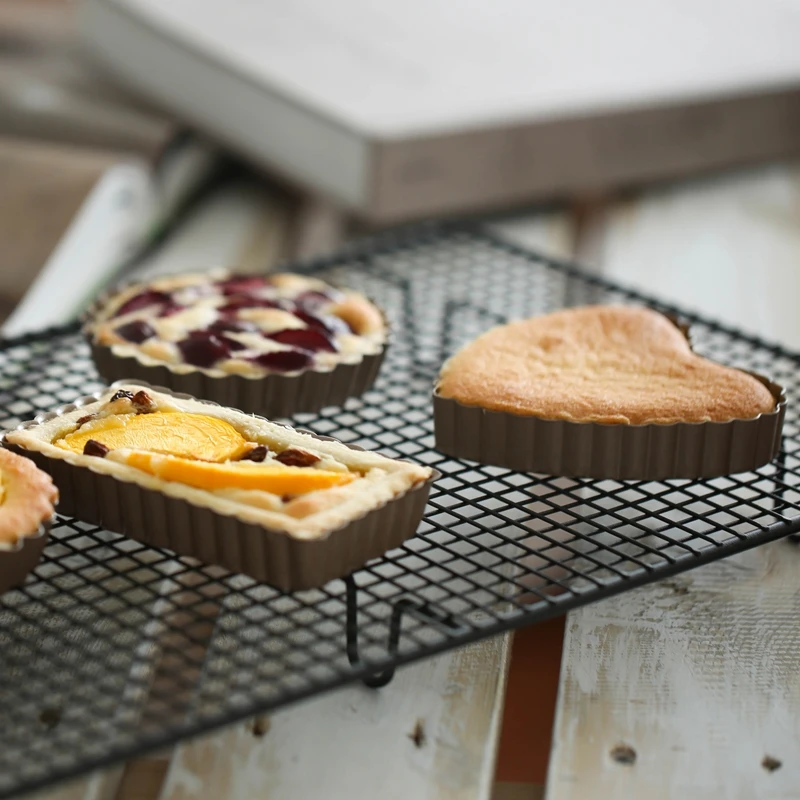 Золотой Круглый/форма сердца/прямоугольник пироги сковорода для печенья