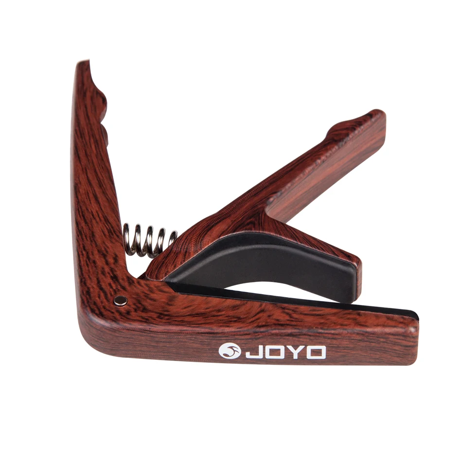 joyo jcp 01 holzmaserung licht gitarre capo quick change clamp key kunststoff stahl für akustische elektrische gitarre ukulele 1 geschenk pick fr